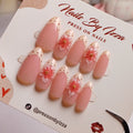 Nude Pink 3D Flower